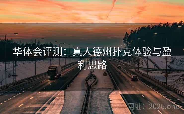 华体会评测：真人德州扑克体验与盈利思路