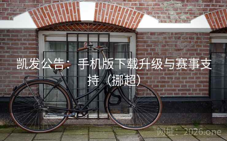 凯发公告：手机版下载升级与赛事支持（挪超）