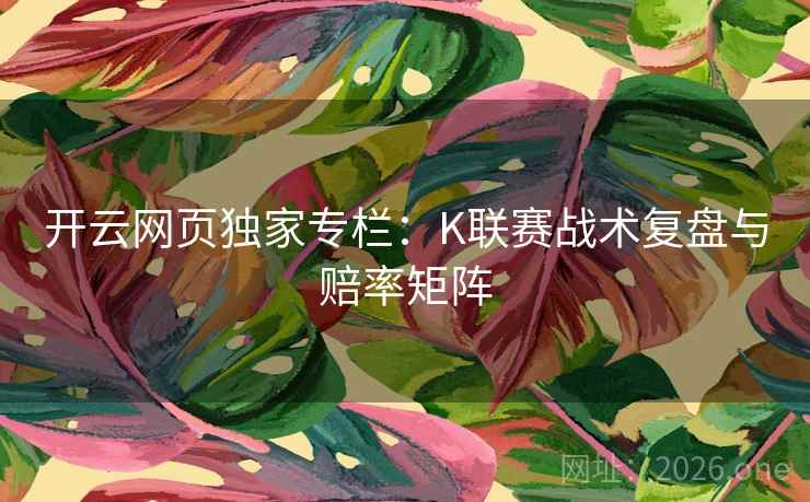 开云网页独家专栏：K联赛战术复盘与赔率矩阵