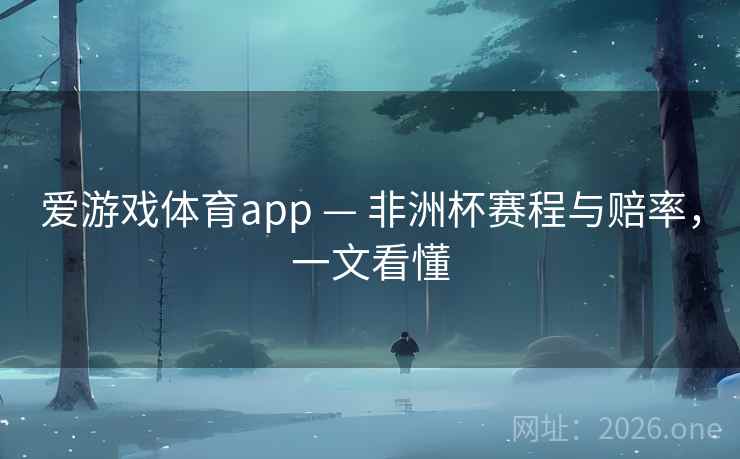 爱游戏体育app — 非洲杯赛程与赔率，一文看懂